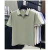 Nouveau polo d'été pour homme à manches courtes, couleur unie, respirant, T-shirt décontracté