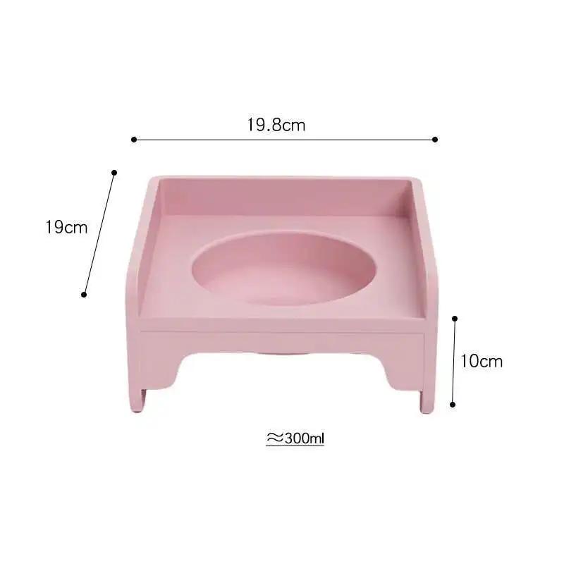 High Quality Pet Cube Cat Bowl Rack Dining Table Can Be Spliced Dog Ceramic Pet Bowl Water Food Leak Proof Neck Guard