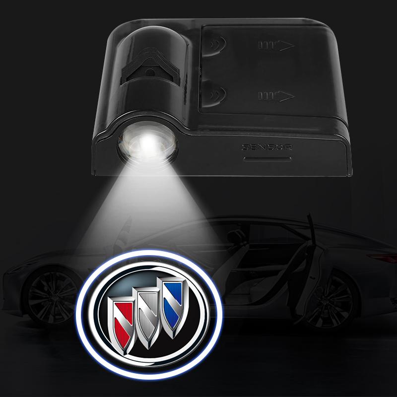 2 Stück Auto Tür Emblem Licht LED Willkommensleuchte Kabelloser Laserprojektor Für Buick Verano Velite Lesabre Riviera Avenir GL6 GL8 Envision Excelle