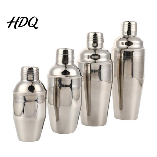 Cocktail Shaker for Bartending Stainless Steel Cup Leak-Proof Martini Mirror Polished Three Piece Bartender Tool Easy Cleaning Mixer Bar And Milk Tea