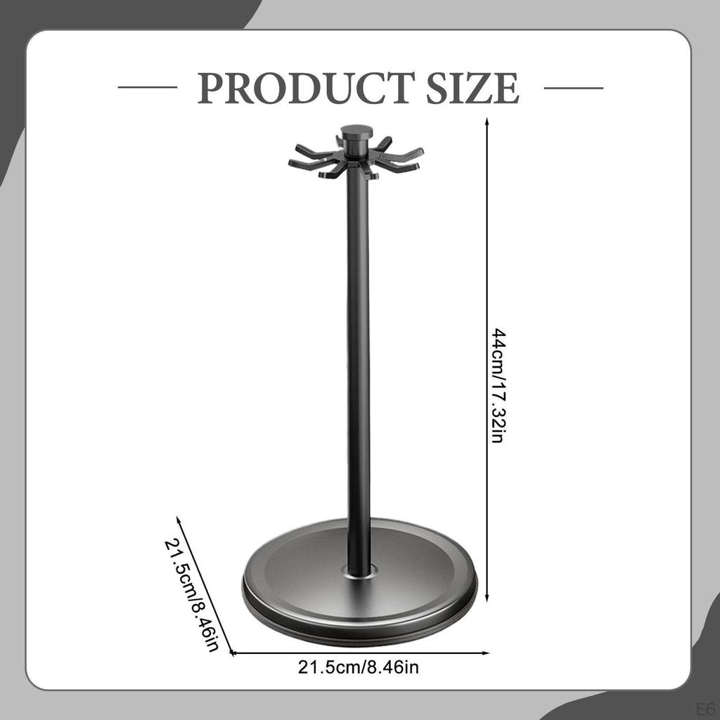 Degree Rotating Utensil Rack Hanger Stand Supplies Organizer with Hooks for Kitchen Counter Spoon