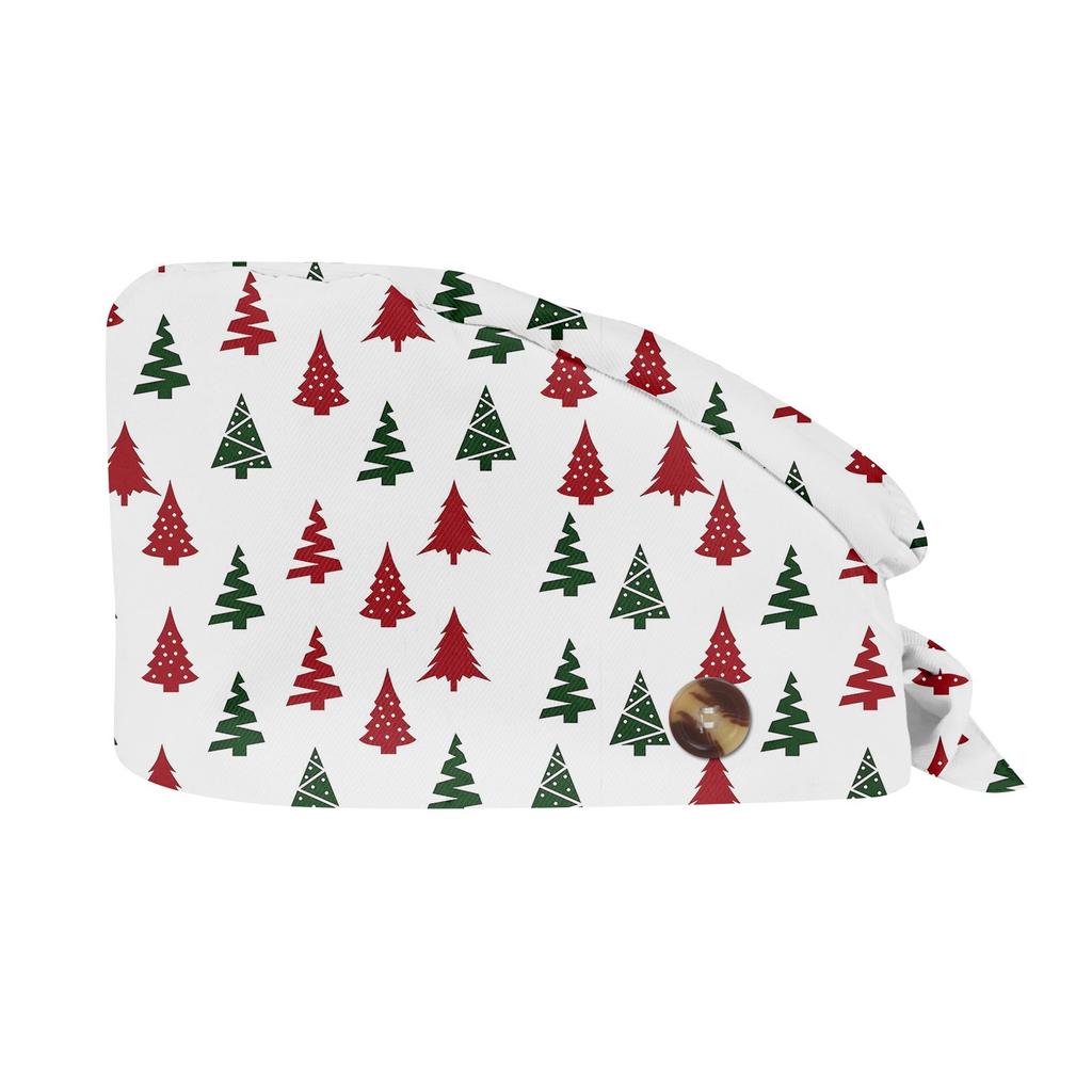 Módní vánoční potisk Pracovní čepice Casual Wash Hat Bag Cap
