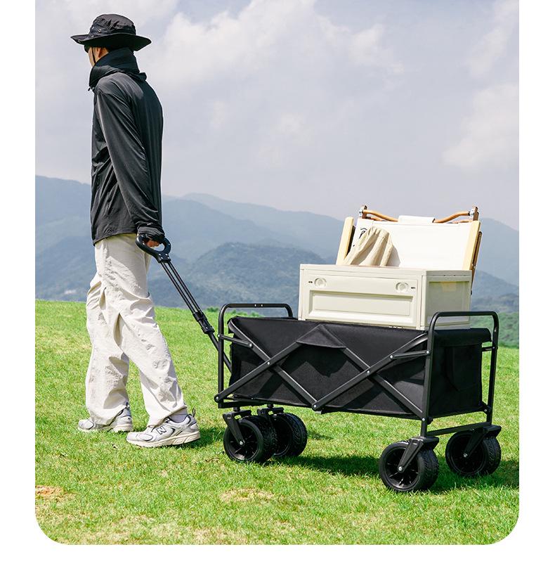 Portable Foldable Outdoor Camping and Shopping Cart with Large Capacity