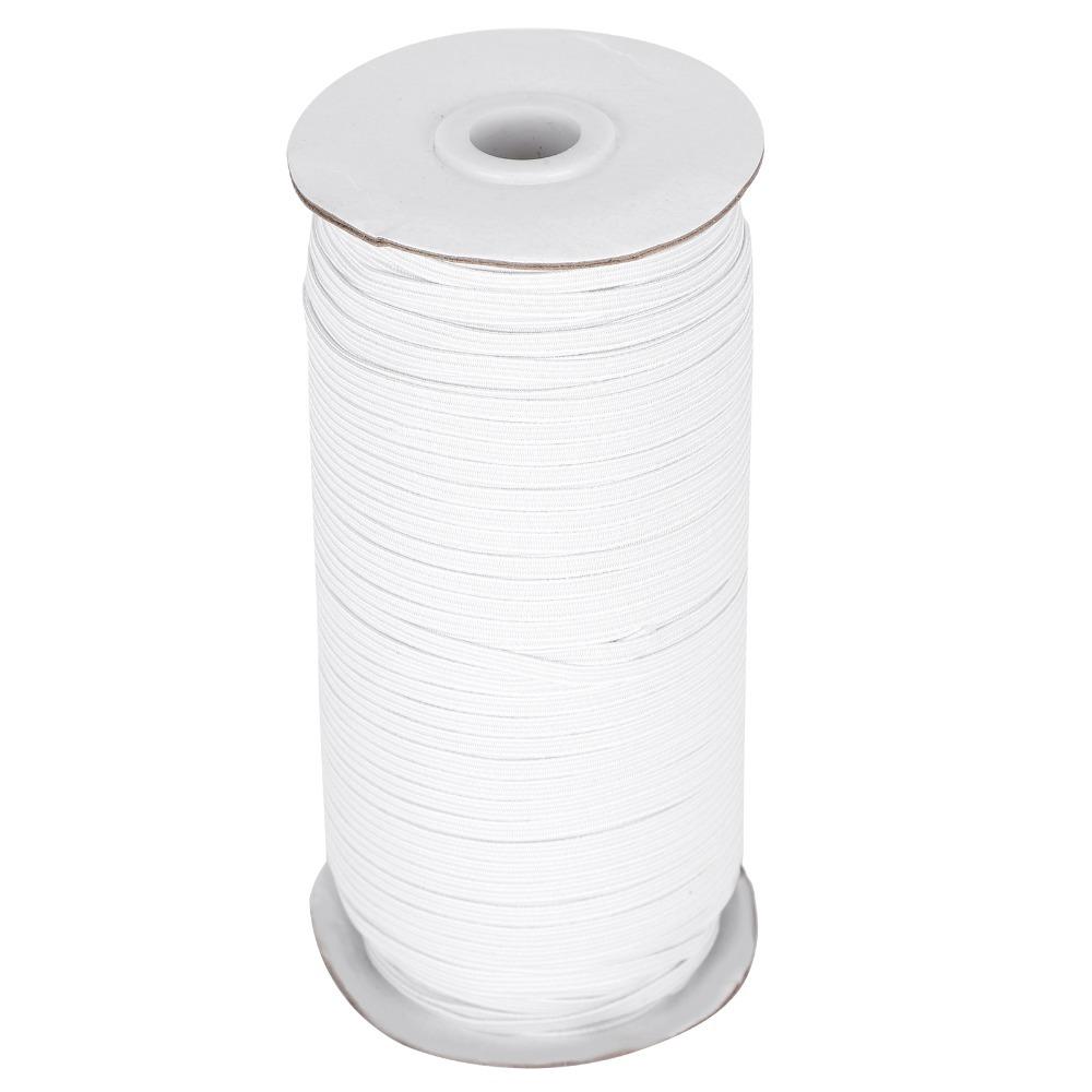 High Elasticity Elastic Band Rope 1/8 Inch Width Elastic Sewing Supplies  For Arts & Crafts белый