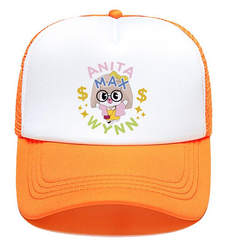 Trendy Anita Max Wynn Foam Trucker Hat Cute Mesh Snapback Caps Boy Girl Sun Beach Baseball Cap Female Summer Breathable Visor