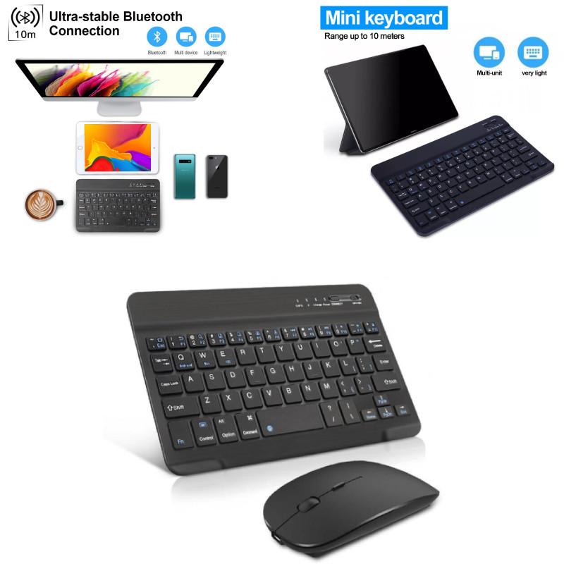 Wireless Bluetooth Keyboard And Mouse Set With Multilingual Support For Arabic Spanish French And Russian Devices