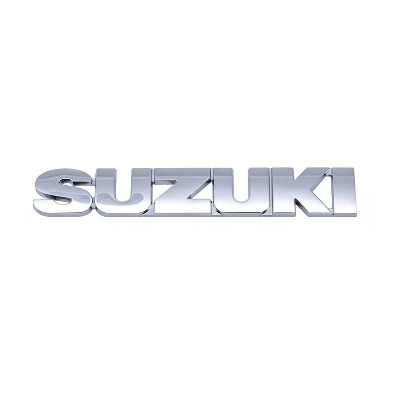 ABS Logo Suzuki Emblem Letters Sticker Car Rear Trunk Badge For Suzuki Swift Samurai Vitara SX4 Jimny Alto Kaiser Ingnis DZire