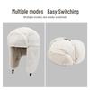 Unisex Winter Cycling Hat: Lei Feng-Style, Cold-Proof, Velvet-Lined, Ear Protection, Fashionable Casual Wear