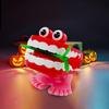 Clockwork Toy Creative Shape Big Eyes Jumping Denture Educational Mechanical Toy Halloween Prank Decoration Gift