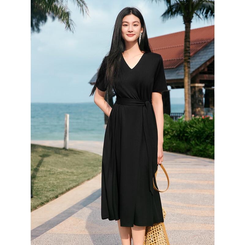 

Jozi Annaco 2025 Summer Minimalist Lyocell Mercerized Cotton Dress S