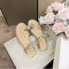 Coarse-heeled rhinestone French fairy style beautiful sandals 2025 summer new high-end feeling stepping on shit feeling wearing women's sandals