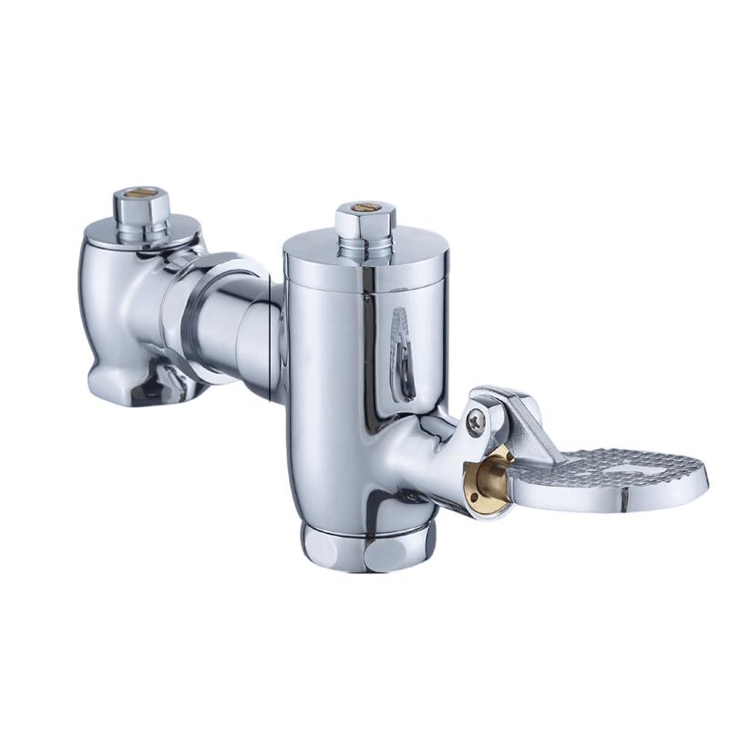 Miling Retractable Copper Foot Pedal Flush Valve
