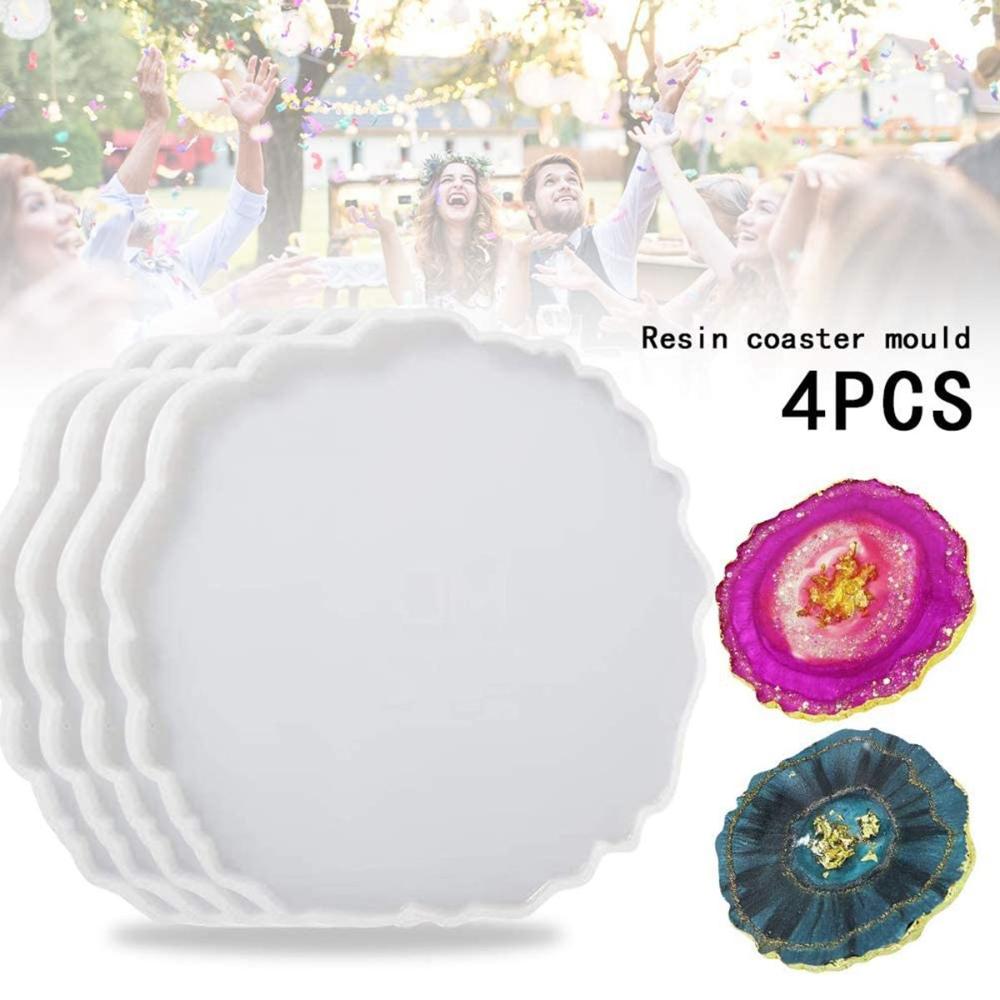 Home Decoration Silicone Cup Mats Clay Pad Making Tools Tray Mould Resin Casting Mold Coaster Mold