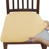 4Pcs Universal Stretch Chair Seat Cover Removable Dirt-resistant Chair Slipcover  Home