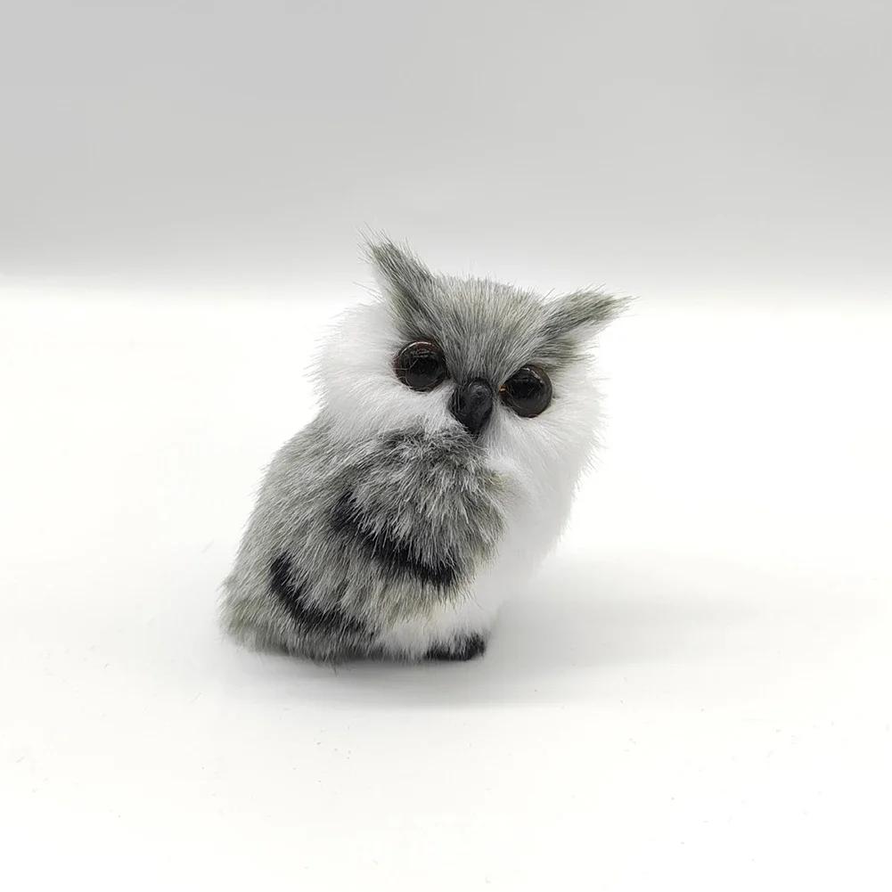 Simulation Owl Ornaments Plush Toys Cute Doll Artificial Fur Toy Christmas Tree Decor Pendant Christmas Gift For Kids Home Decor