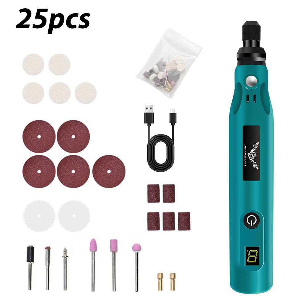 

JENABOM 25/39шт синий электрический шлифовальный USB зарядка портативный многофункциональный электроинструмент подходит для любителей DIY и мастеров