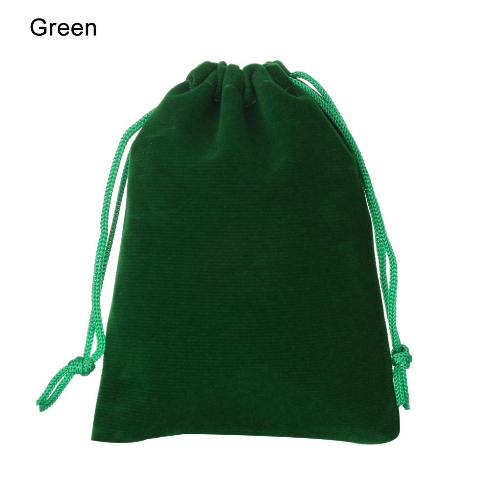 1PC New 12Colors Small Velvet Drawstring Pouch Bag Durble Christmas/Wedding Gift Bags Beauty Dice Storage Portable10x12cm