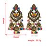 Retro Indian Bollywood Kundan Jhumka Jhumki Drop Earrings Gypsy Fashion Jewelry