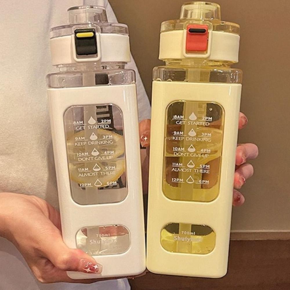 Anti-Fall Design Sports Water Bottle High-capacity Water Bottle Ins Style Plastic Cups