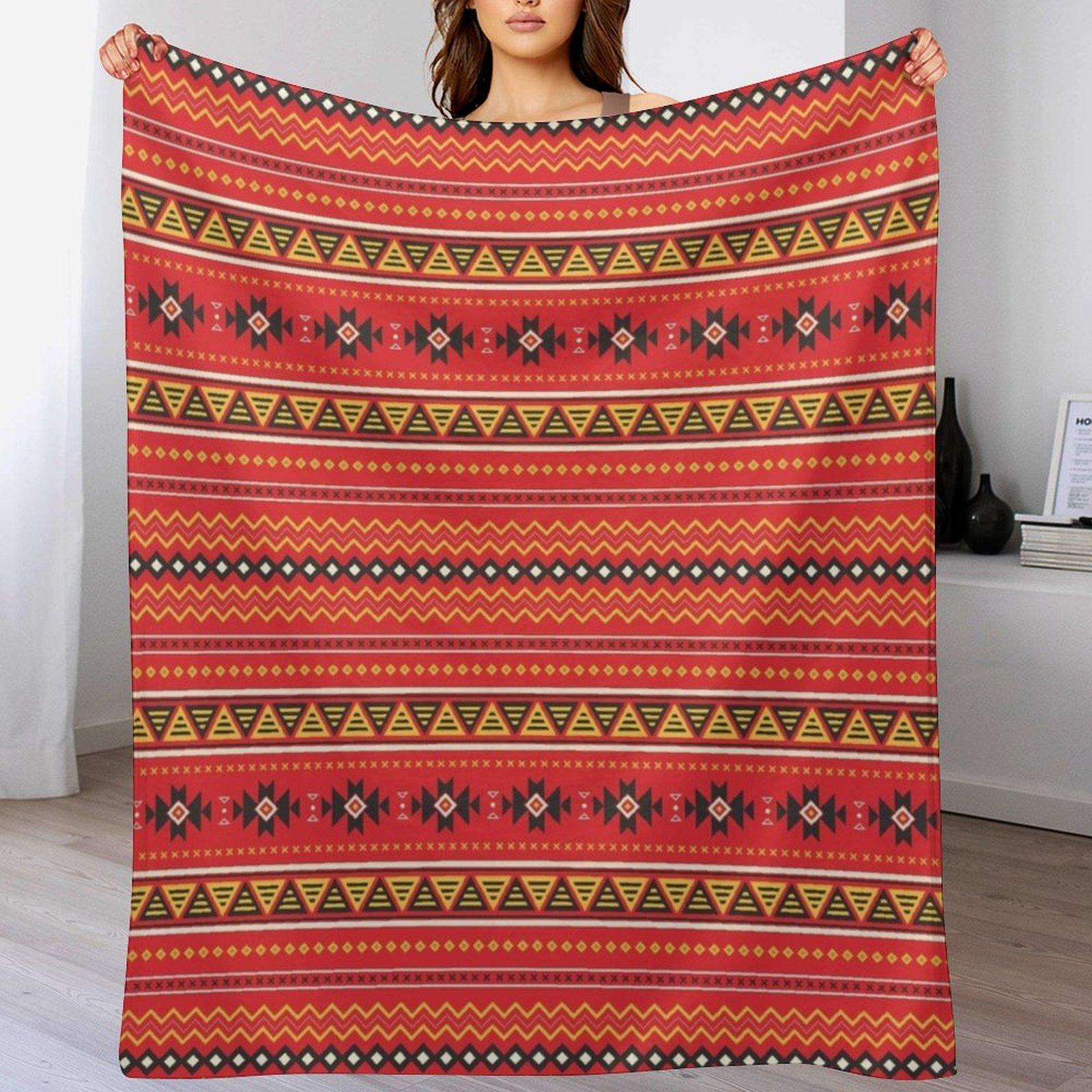 

Traditional Weaved Igorot Philippines Tribal Pattern Throw Blanket Luxury Throw sofa bed Hairys Comforter Blankets 30x40in