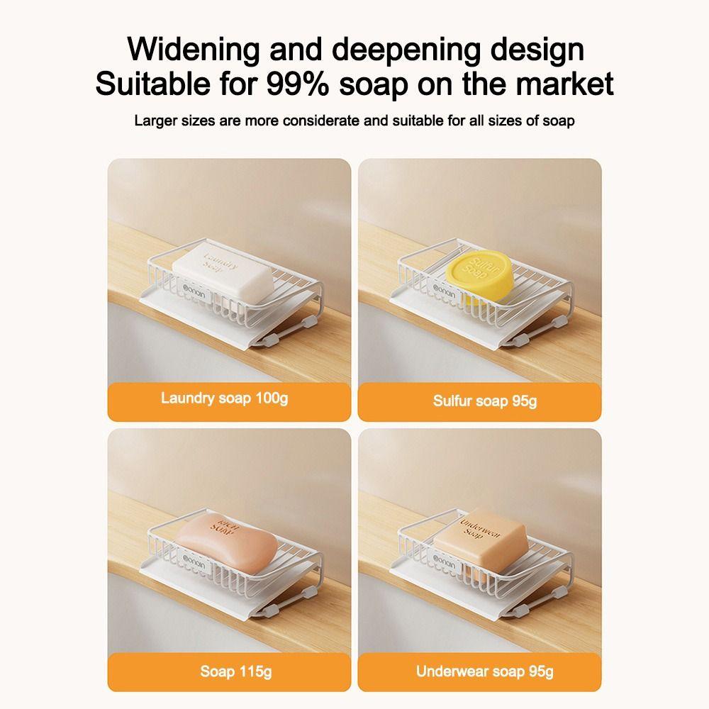 New Portable Soap Dish Multifunctional Soap Storage Rack Soap Rack Home Bathroom Accessories Bathroom Laundry Soap Drainer