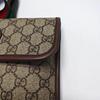 [Pre-Owned] Neo Vintage Series Gold Foil Logo Monogram Tiger Head Decorative Striped Shoulder Strap Canvas And Leather Messenger B - Very Good #R1JN2K