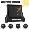 4 senzori Auto Tpms Sistem de monitorizare a presiunii în pneuri Afișaj digital LCD alimentat solar Tester de alarmă de securitate auto Test auto