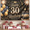 Party Backdrop Stars Crown Elegant Cake Flat Golden Balloons Parties Weddings Photo Background Decor Front Door Decor