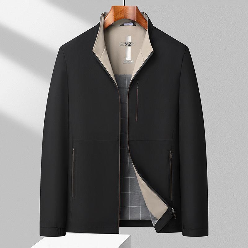 Men's Jacket High-end Casual Business Men's Clothing Spring and Autumn High-end Daddy's Jacket