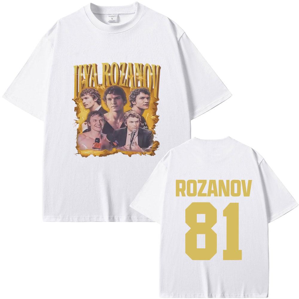 Heated Rivalry Ilya Rozanov Hollanov 81 Merch T Shirts Unisex Women Fashion Vintage Oversized Crewneck Tshirt Male Casual Tshirt