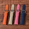 Sailcloth Texture FKM Rubber Watch Strap 18mm 19mm 20mm 21mm 22mm Leather Watch Strap Quick Release Durable Hybrid Unisex Strap