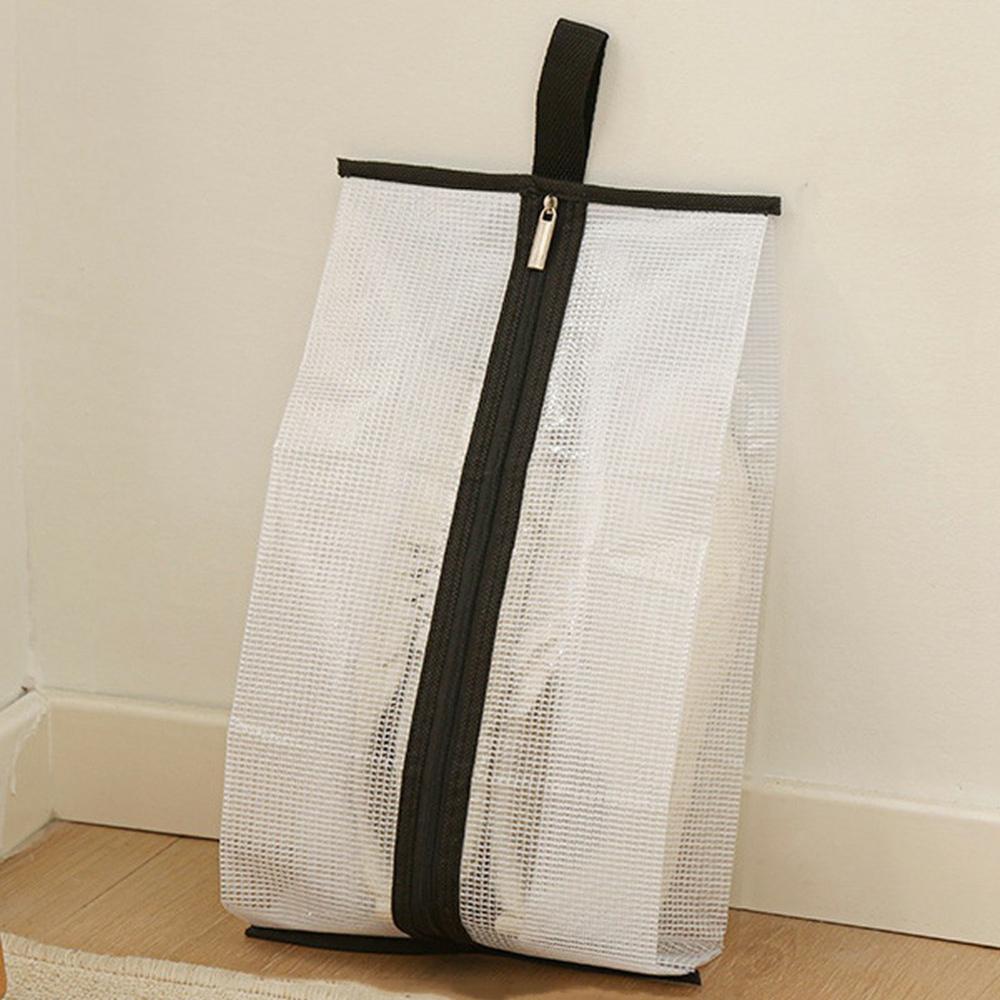 Dustproof Shoes Storage Bag with Zipper See Through PVC Waterproof Sneakers Organizer