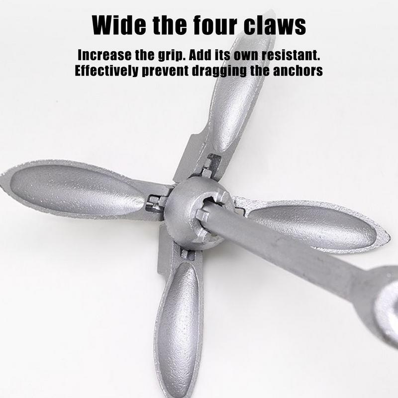 Kayak Anchoring Kayak Fishing Anchoring Kit Folding Heavy-Duty Retrievable Boat Accessories For Lake Fishing Kayaking Dock