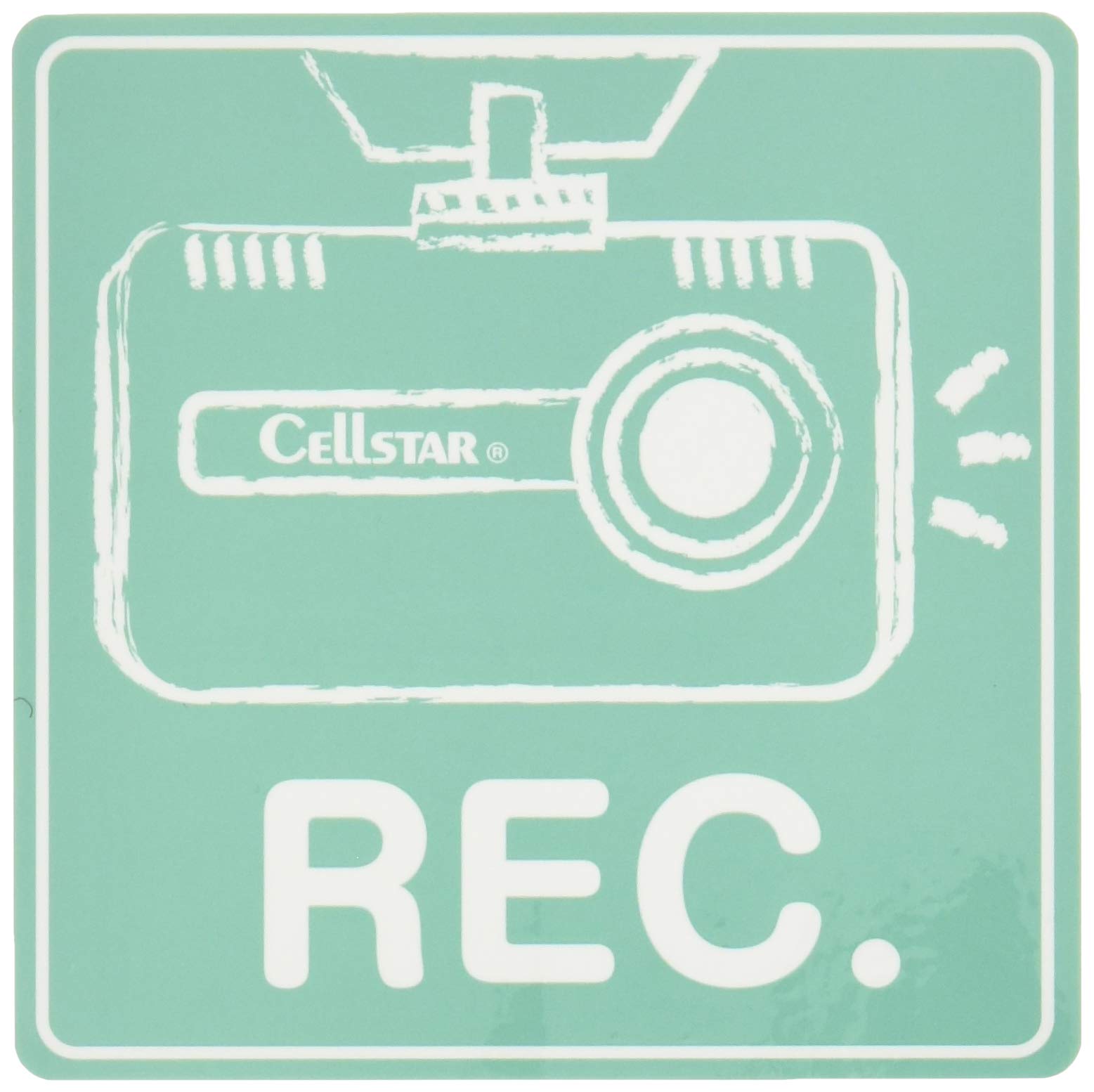 

Cellstar Dash Cam Sticker Pastel Green GDO-31 CELLSTAR