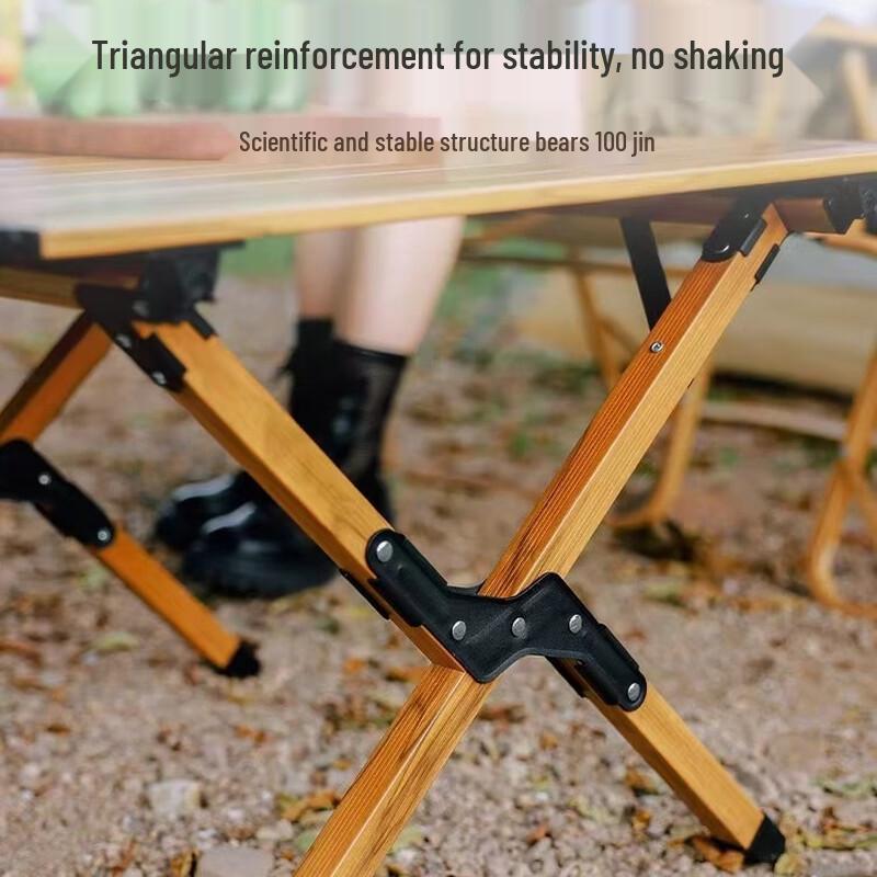 UOSUUOSU Outdoor Folding Aluminum Roll-Up Table