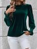 2024 Autumn/Winter Women's Velvet Long-Sleeve Top