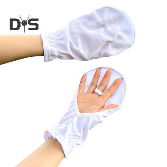 

Рукавички для захисту від сонця Дихаючі Охолоджуючі Безпалі Рукавички з крижаного шовку Зовнішній Сонцезахист Накладка на руки для Жінок Чоловіків Водіння Велоспорт білий