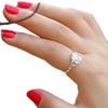 925 Silver Plated Rose Flower Ring for Women Creative Proposal Engagement Party Jewelry Gift