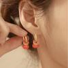Enamel Dripping Oil Earrings Fashionable Ear Cuff for Daily Outfit and Party Look Stylish Ear Buckles Accessories