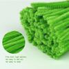 100Pcs 30cm Colors Chenille Stem Twisted Rod Iron Wire DIY Handcraft Wool Root Fluffy Bar Twisting Decor Pipe Cleaner Plush