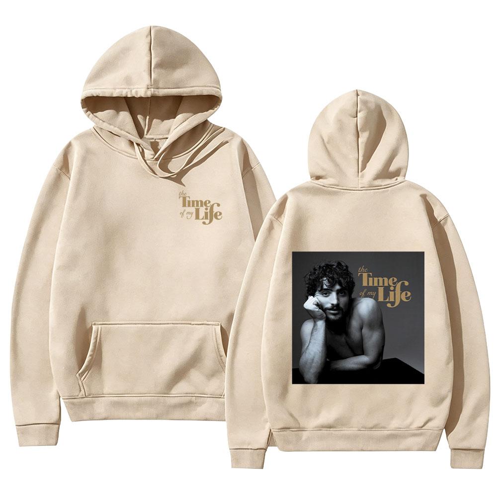 Benson Boone The Time of My Life Hoodies Retro Vintage Print Streetwear Men Fashion Women Casual Long Sleeve Pullover Sweatshirt