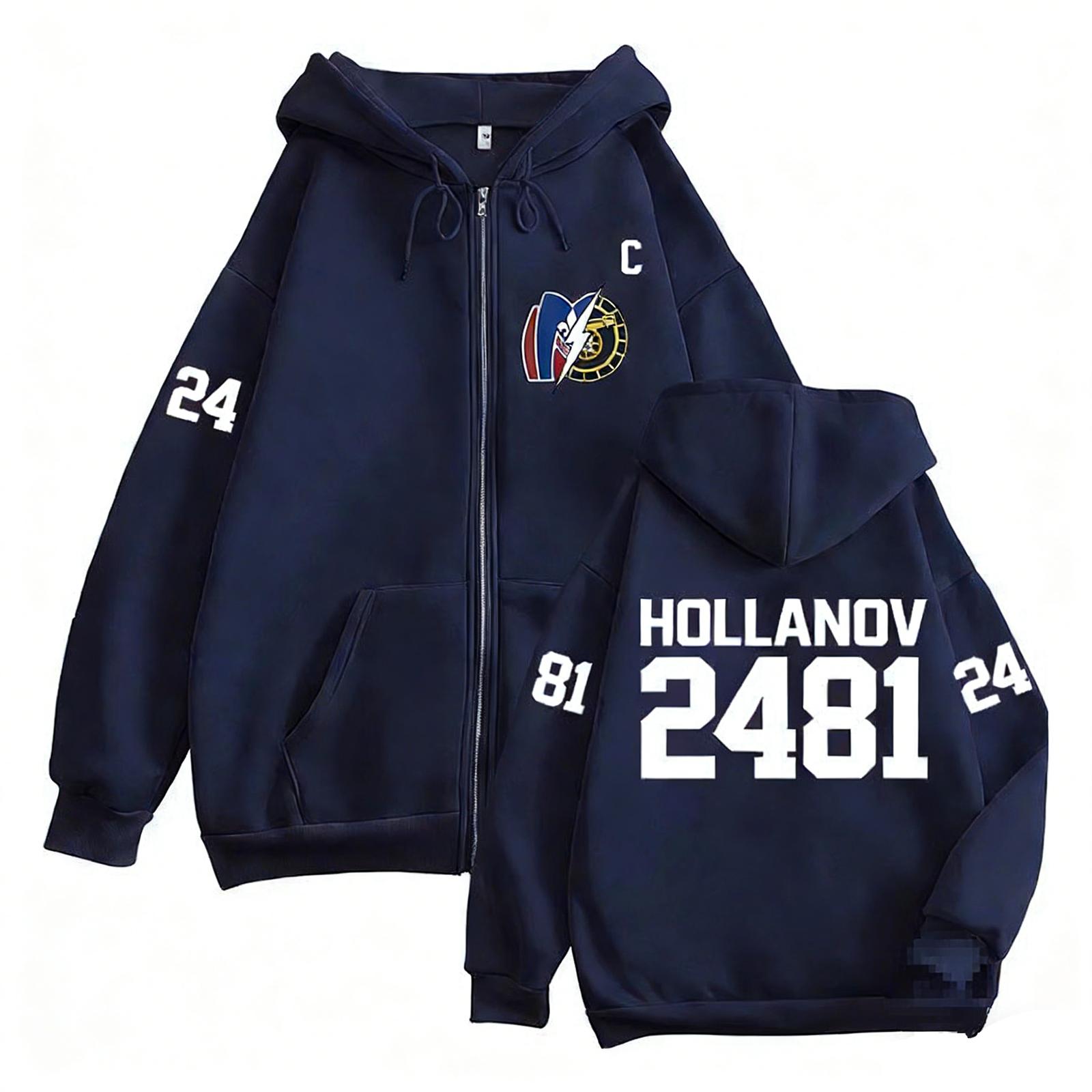 Women s Casual Printed Zip-Up Hooded Jacket S тёмно-синий