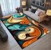 abstract marble Area Rug Non-Slip Mat Dirt Resist & Machine Washable Baseball Rug for Traffic Areas in Dining Room Bathroom