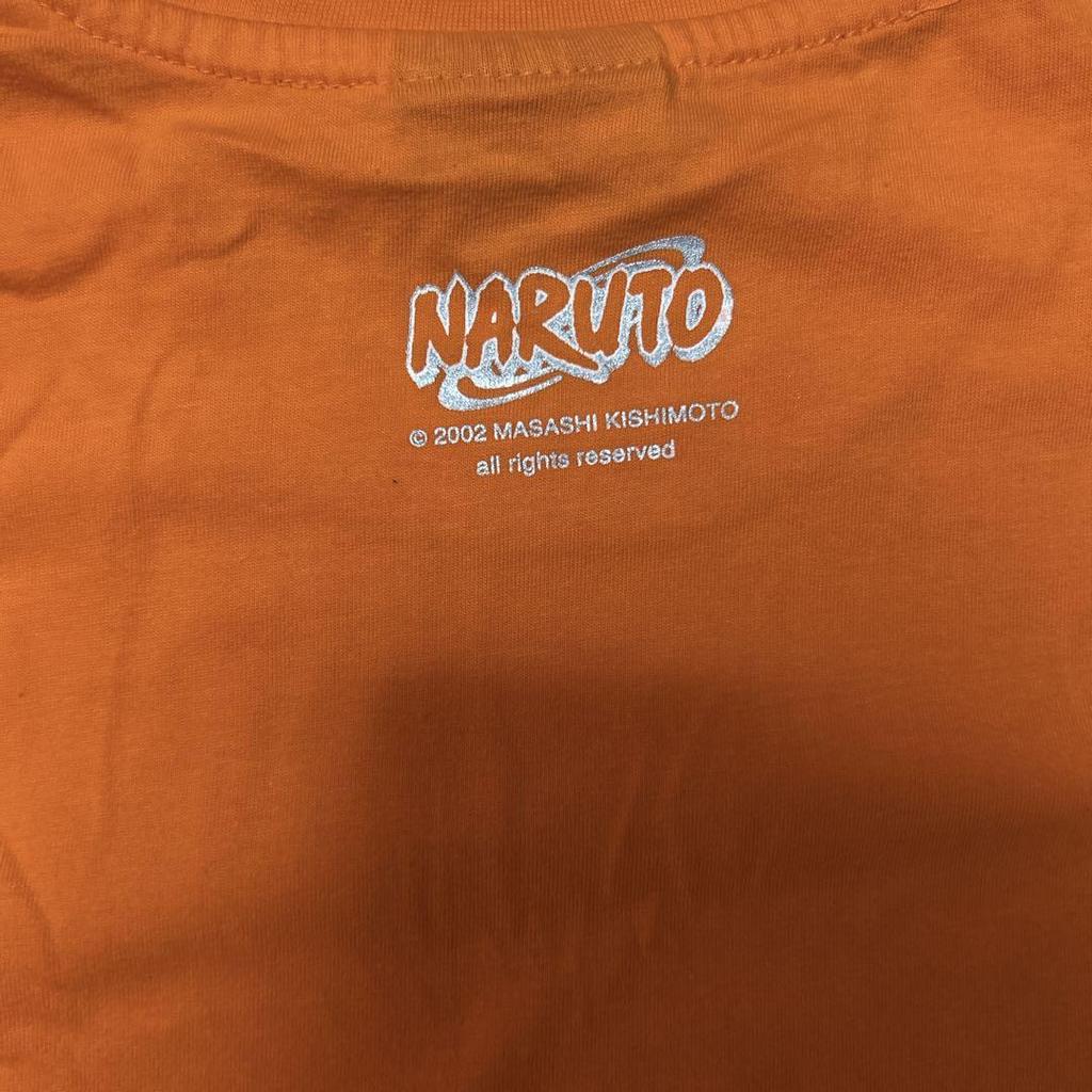 [USED] 2000s Naruto Anime T-shirt, Orange, Excellent Condition, Extremely Rare