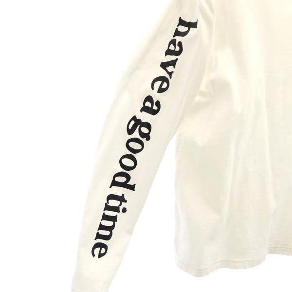 Reebok HAVE A GOOD TIME Long sleeve T-shirt S White system Ron T Men's Used