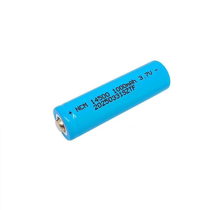 14500 Lithium Rechargeable Battery 3.7V 1000mAh for Flashlights