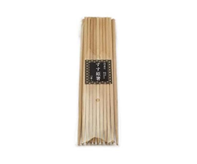 Kikusui Susuhime Chopsticks Made in Japan from Unpainted Japanese Wooden Chopsticks (10 pairs) Bamboo. (10)