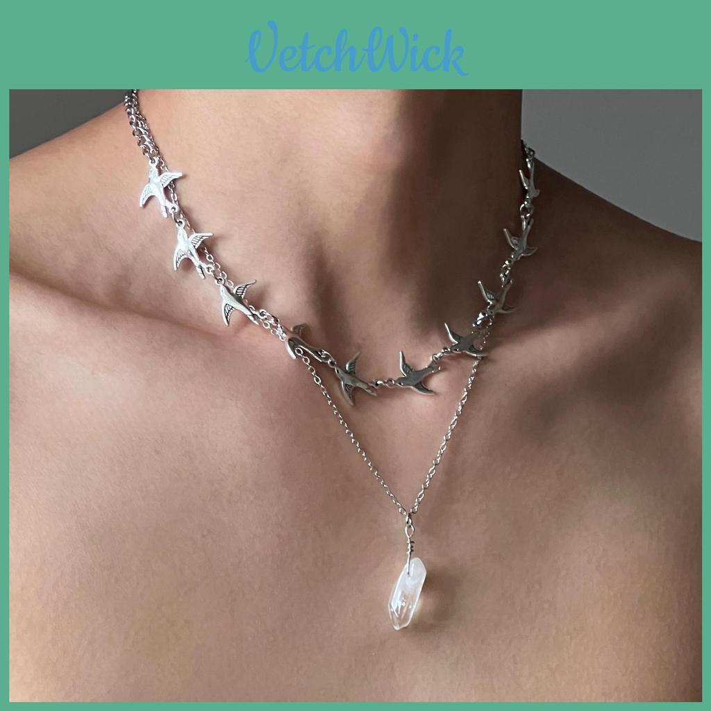 Artistic Bohemian Style Alloy Necklace With Butterfly Detail And Unique Pendant For Women