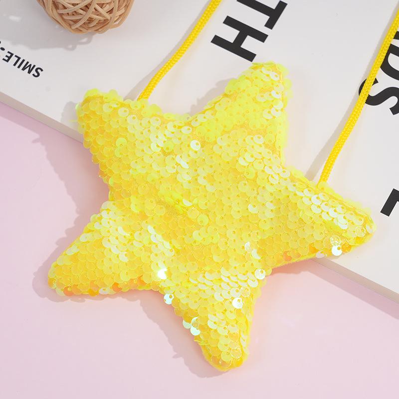 Sequin Star Coin Purse & DIY Korean Style Backpack Crossbody Bag for Students