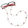 Fashion Crystal Glasses Chains for Women Black Beads Eyeglass Necklace Metal Sunglasses Lanyard Stylish Accessory